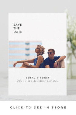 Modern Minimalist Wedding Save the Date | Style Lily